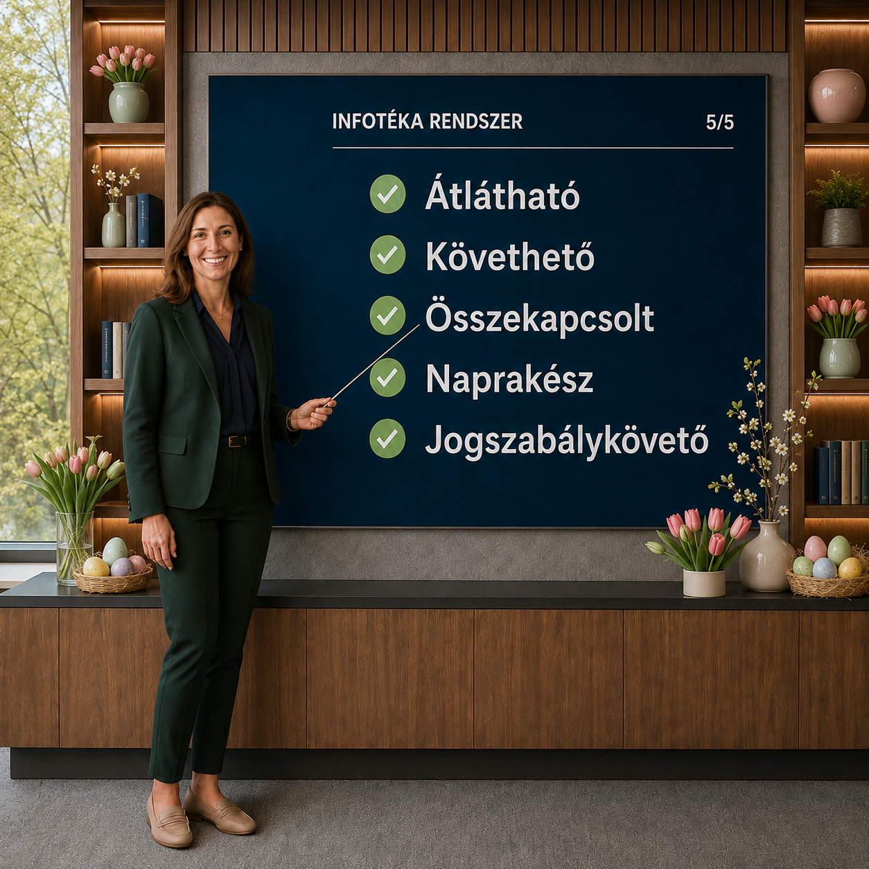Az Infotéka rendszer bemutatása tavaszi környezetben